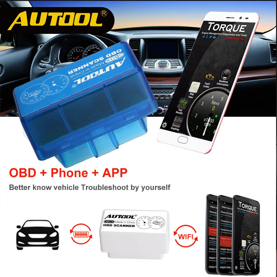 AUTOOL Elm327 V1.5 WIFI Bluetooth Авто OBD 2 II Eml327 Obd Автомобильный сканер для автомобильного считывателя кодов Pic18f25k80 диагностические инструменты AUTOOL Elm327 V1.5 WIFI Bluetooth Авто OBD 2 II Eml327 Obd Автомобильный сканер для автомобильного считывателя кодов Pic18f25k80 диагностические инструменты