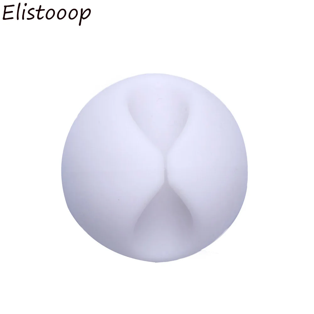 Elistooop 6 шт. цветной кабель для сматывания проводов силиконовый держатель