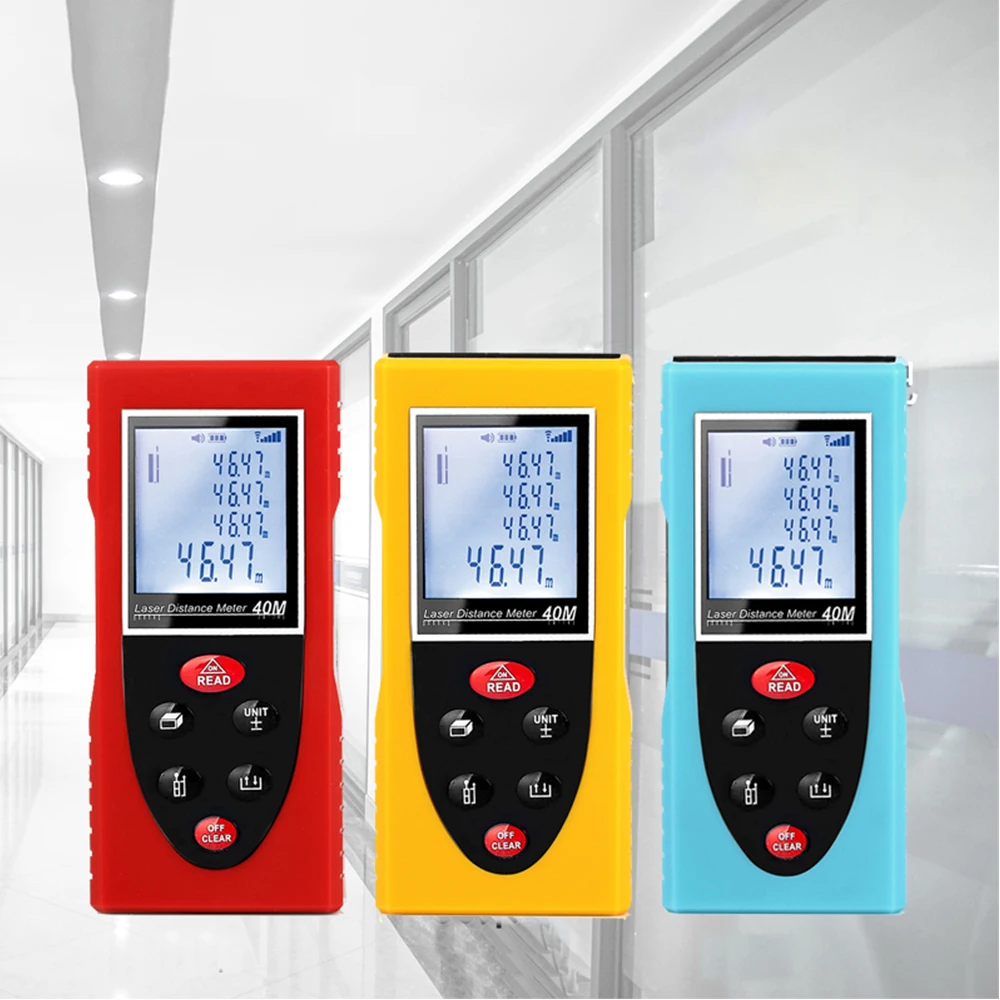 fashion style laser distance meter high precision laser tape measure superior mini laser rangefinder 40M 60M 80 100M new 2019