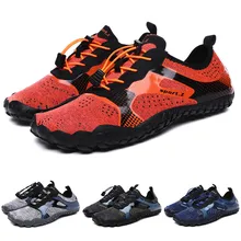 Мужская быстросохнущая водонепроницаемая обувь для бассейна, пляжа, плавания, шнурок, обувь для дайвинга, летняя обувь для плавания