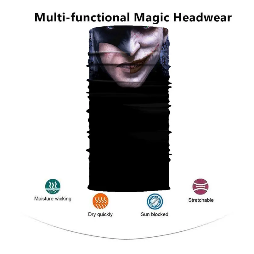 Cycling Face Mask Halloween Unisex Balaclava bicycle Mask Neck Tube Seamless Bandanas Moto Ski Mask Ghost Scarf Headband #2o01 (14)