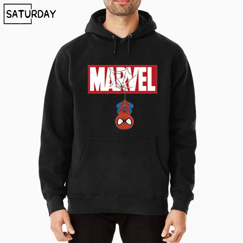 

2019 New Brand Spiderman Hoodies men high quality Long sleeves Casual men Sweatshirt Hoodies marvel print Hoodie Tracksuits male