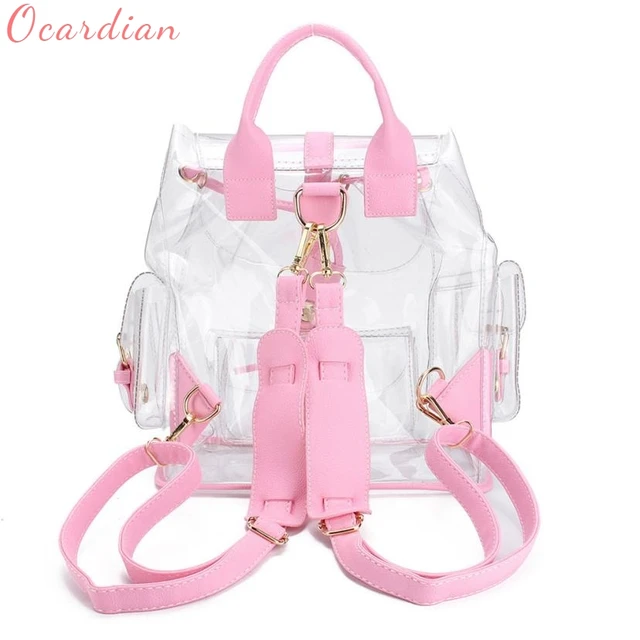 New Women Bags 2017 Luxury Brands S Clear Plastic See Through New Women Bags 2017 Luxury Brands S Clear Plastic See Through Security Transparent Backpack Bag Travel