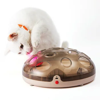 

Pet Cat Toy Round Disk Magnetic Suspension Electric Funny for Training Playing LBShipping
