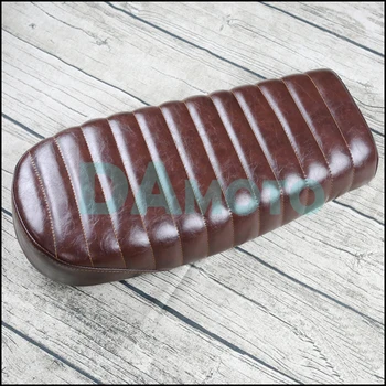 

New Brown Vintage Flat Brat Seat CG125 CG250 retro motorcycle modified 53cm short flat seat Saddle seat
