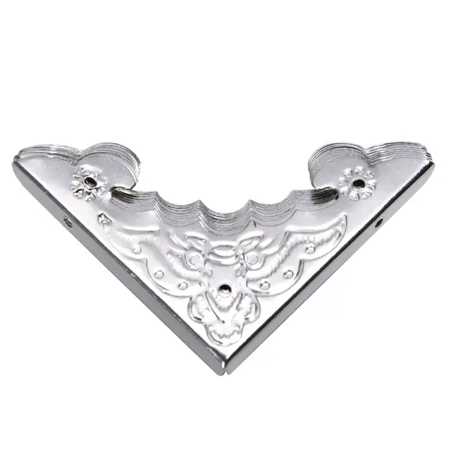JETTING 12 PCS Antique Decorative Metal Corner Brackets Wooden Jewelry
