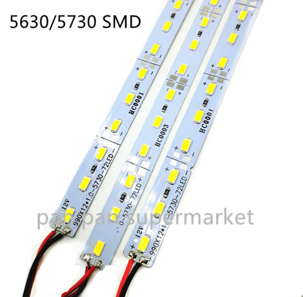 

10pcs Super Bright DC12V LED Bar Light 5730 Hard Strip Bar light SMD 5730 5630 50cm 36 led Aluminum Led Strip light For Cabinet