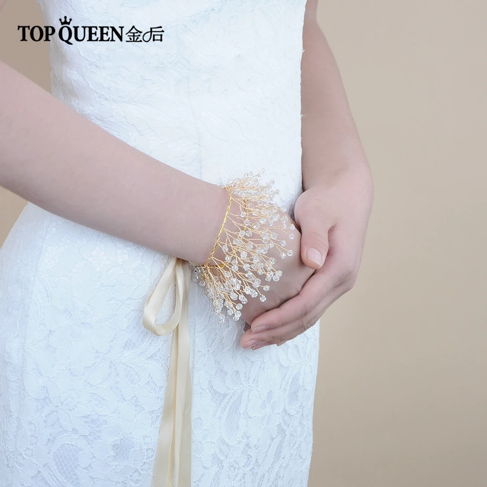 TOPQUEEN SH70 свадебный пояс-лента с золотыми и цветочными декоративные вечерние украшена тесьмой платья для женщин головной убор для женщин свадебные туфли