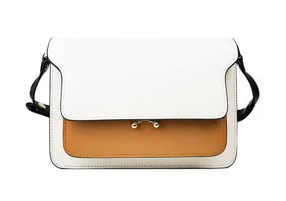 AVRO's MODA сумка женская натуральная кожа сумки женские через плечо маленькие сумки дизайнерские маленькая сумочка женская - Цвет: white