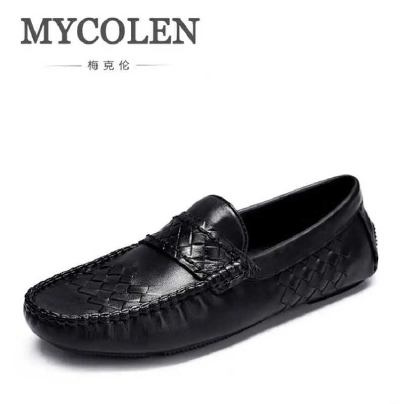 

MYCOLEN Man Moccasin Breathable Men's Loafers Designer Soft Leather Shoe Fashion Men's Casual Shoes Black Footwear chaussures