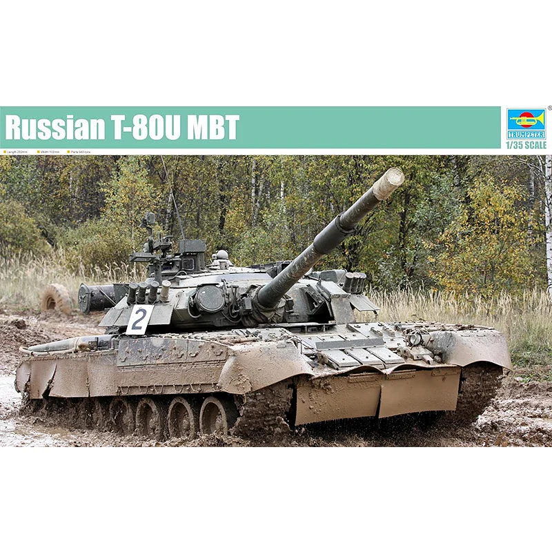

1/35 trumpeter 09525 Russian T-80U MBT model hobby