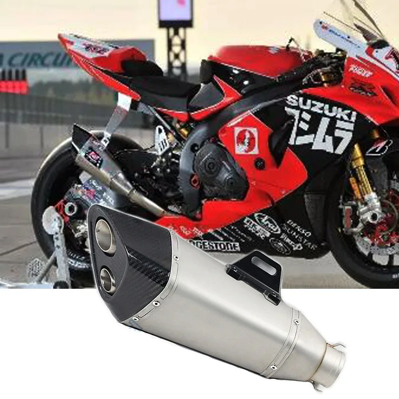 51 мм Универсальный выхлопной глушитель для мотоцикла Yoshimura Escape Kawasaki ZX 6R 10R BMW S1000RR