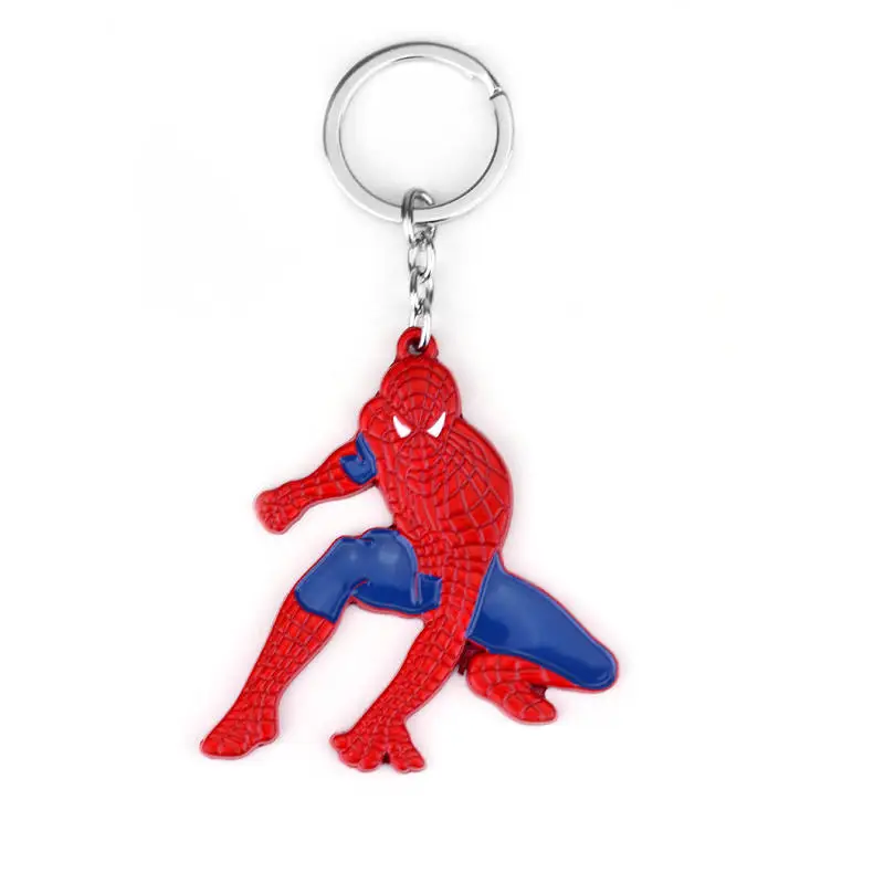 

Cartoon Superhero Spiderman key chain Spider Man Keychain Holder Gift Chaveiro Car Key Chain Pendant Movie Jewelry Gift Souvenir