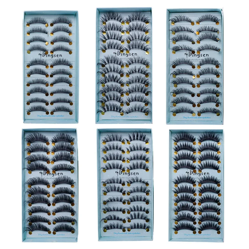 

3D Eyelashes Mink Lashes Luxury Hand Made Mink Eyelashes Medium Volume Cruelty Free Mink False Eyelashes Upper Lashes #291246