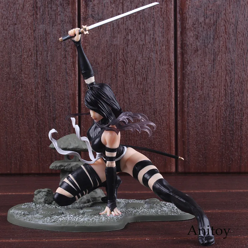 Фигурки Marvel Kotobukiya Bishoujo статуя X-Man Psylocke X-Force костюм в стиле ниндзя ПВХ Коллекционные фигурки модель игрушки 18 см