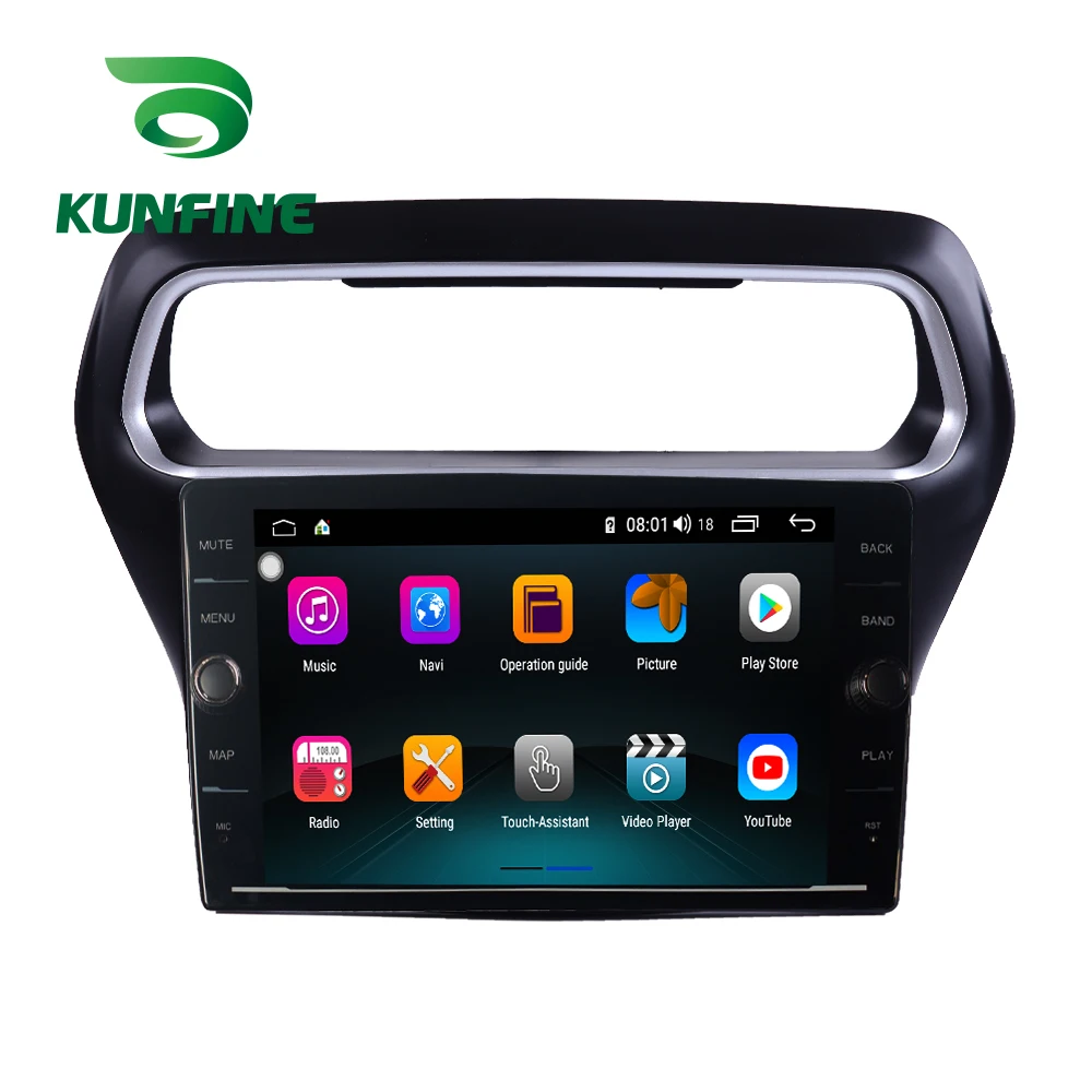 Discount Octa Core ROM 64GB Android 8.1 Car DVD GPS Navigation Player Deckless Car Stereo for Ford Escort 2015 2016 2017 Radio Head Unit 3