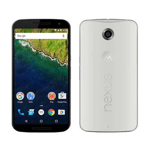 Разблокированный Motorola Google Nexus 6 XT1103 XT1100 четырехъядерный 3 ГБ ОЗУ 32 Гб ПЗУ 4G LTE сотовый телефон 5,96 дюймов 13 МП 3220 мАч отремонтированный - Цвет: 32GB White