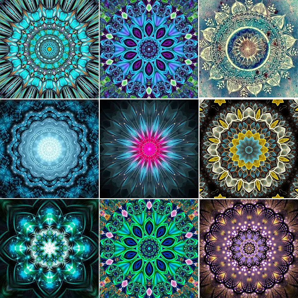 

SaShiKo Full drill Circle Modern Pattern 5D DIY Diamond painting Diamond embroidery Cross stitch Round Diamond Home Decor Gift
