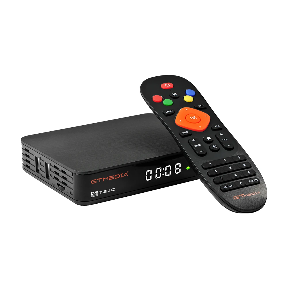 Gtmedia GTT2 Android 6,0 спутниковый ресивер DVB-T2/кабель/ISDBT Amlogic S905D 2 + 8 GB H.265 встроенный WI-FI 2,4G + 1 год CCcam ТВ коробка