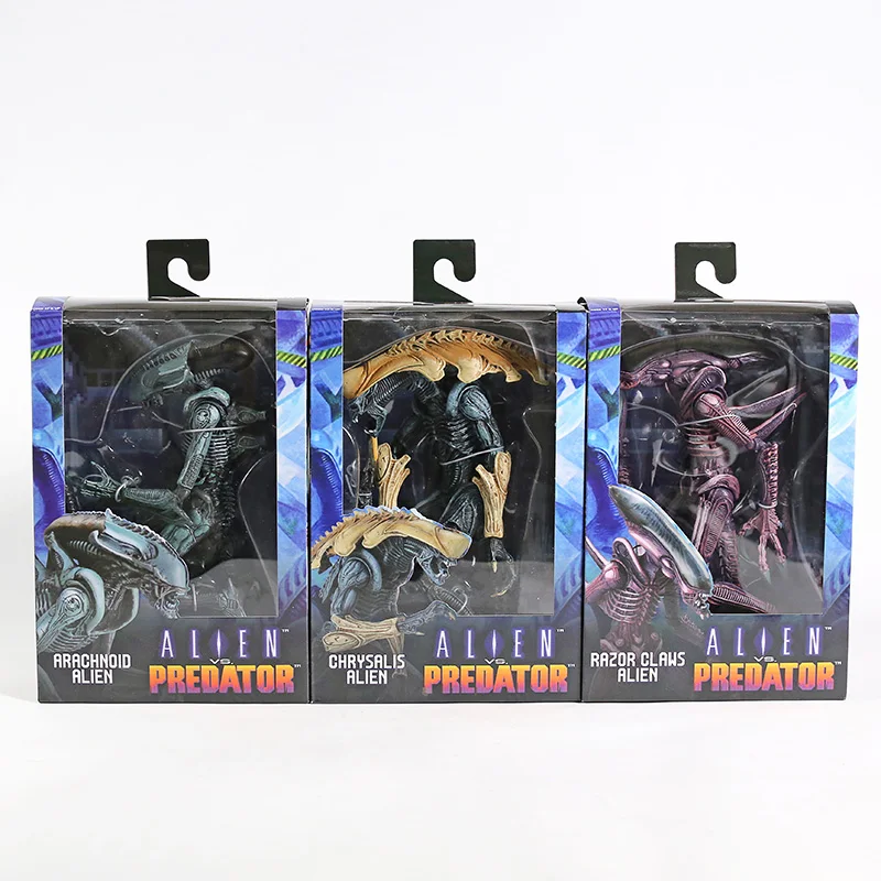 NECA AVP Alien VS. Хищник паутинной/куколки/бритвы когти 7 &quotПВХ движущаяся фигурка