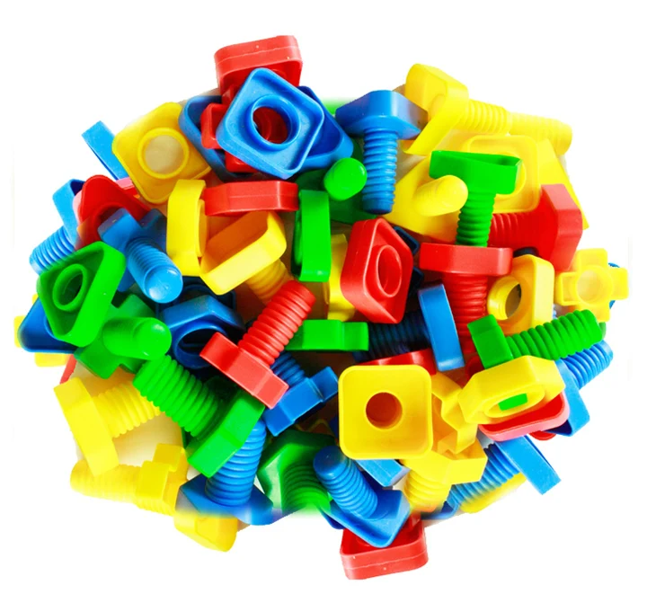 

Kids STEM Learning Nuts and Bolts Toy Fine Motor Skills Matching Game Educational Toys for Children 495g/Pack