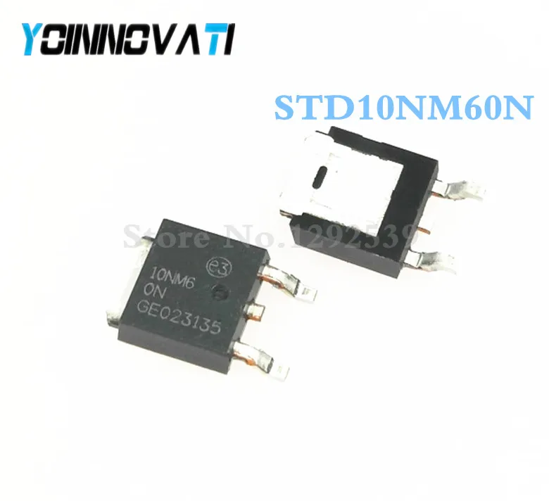 10 шт./лот STD10NM60N 10NM60N СОТ-252 MOSFET N-CH 600V 8A IC лучшее качество. | Электронные компоненты и