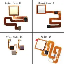 Сенсорная ID домашняя кнопка возврата клавиатуры для Xiaomi Redmi NOTE4 Redmi 4X Note3 NOTE4X сканер отпечатков пальцев сенсор гибкий кабель