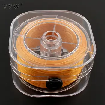 

40m/PC 1mm Yellow Waxed Linen Thread Cord With Box Beading Wire/String Kumihimo Chinese Knot Cord DIY Bracelet Jewelry Findings
