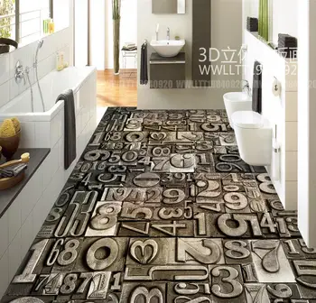 

3d floor painting wallpaper Vintage Stone Digital Modern Abstract Pattern 3D Floor pvc floor wallpaper 3d flooring