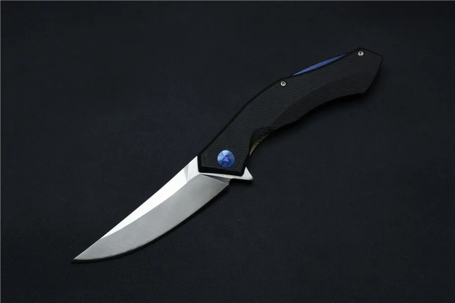 Купить Зеленый шип D2 стеклоочистителя G10 ручка синяя луна ятаган открытый кемпинг многоцелевой EDC инструмент онлайн Купить Зеленый шип D2 стеклоочистителя G10 ручка синяя луна ятаган открытый кемпинг многоцелевой EDC инструмент дешево