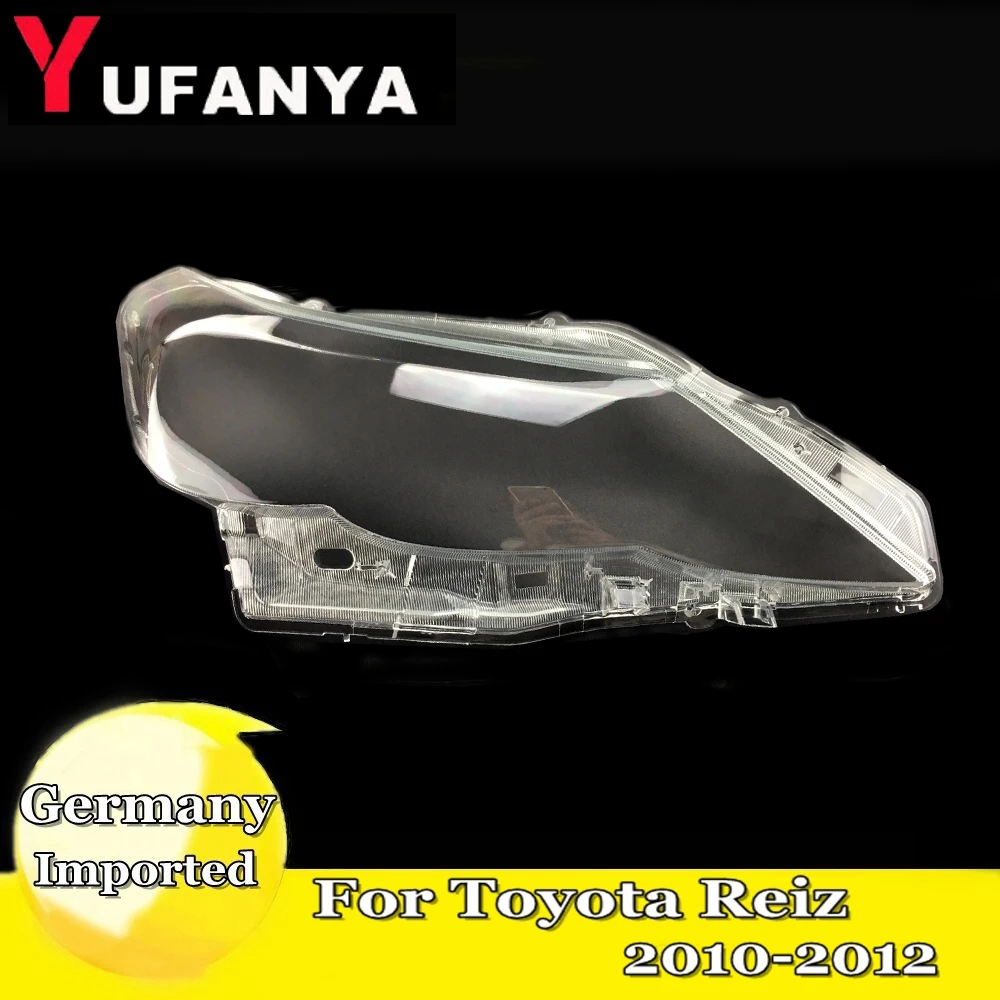 

car Left Right Housing Headlight Lens Shell Cover Lamp Assembly for Toyota Reiz 2010-2012 Replacement LED Plastic Clear Mask