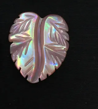 10PCS Fashion Pink Sea Shell Carved Leaf Pendant bead L20187-10 | Украшения и аксессуары