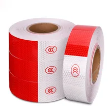 

30PCS 5*30cm Car Reflective Stickers Warning Strip Reflective Truck Auto supplies Night Driving Safety Secure Red White Sticke