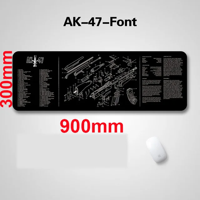 Резиновый коврик для чистки ружья 36x12 дюймов|Аксессуары охотничьих ружей| |