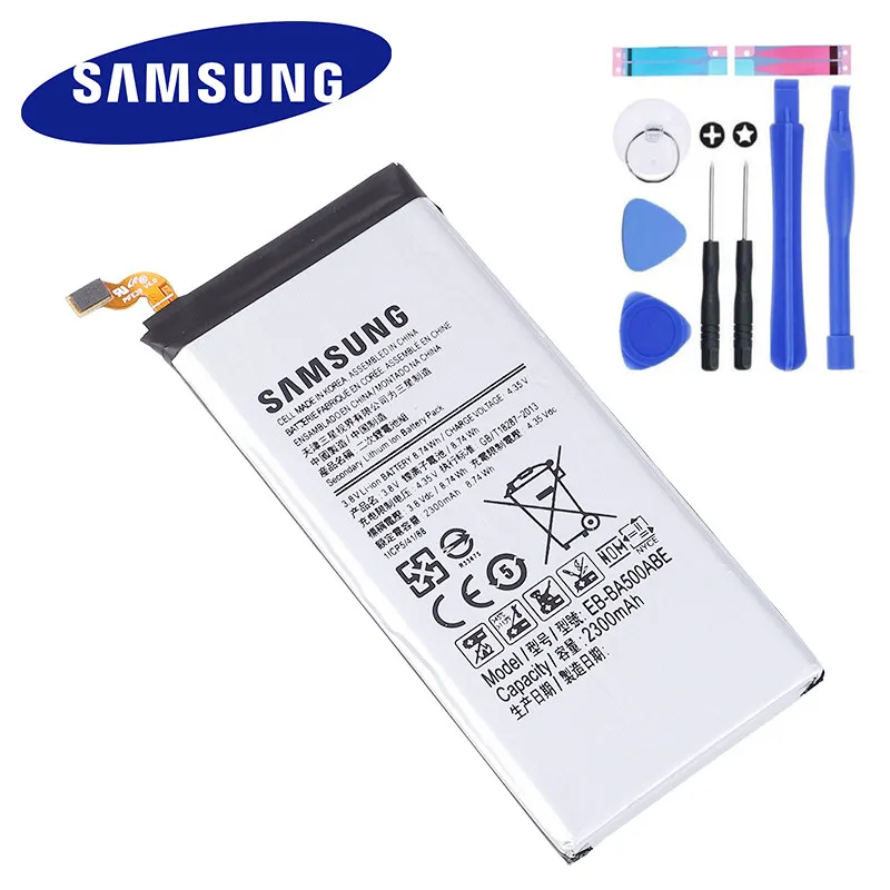 Samsung bateria original para samsung galaxy a5 2015 ebba500abe, bateria de  substituição genuína 2300mah|Baterias p/ telefone celular| - AliExpress