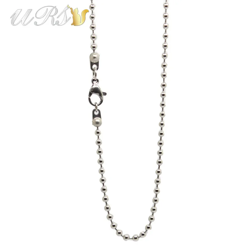 

10PCS 30'' (75cm) 316L Stainless Steel Ball Chain Floating Locket Chain Living Charm Locket Necklace Wholesale