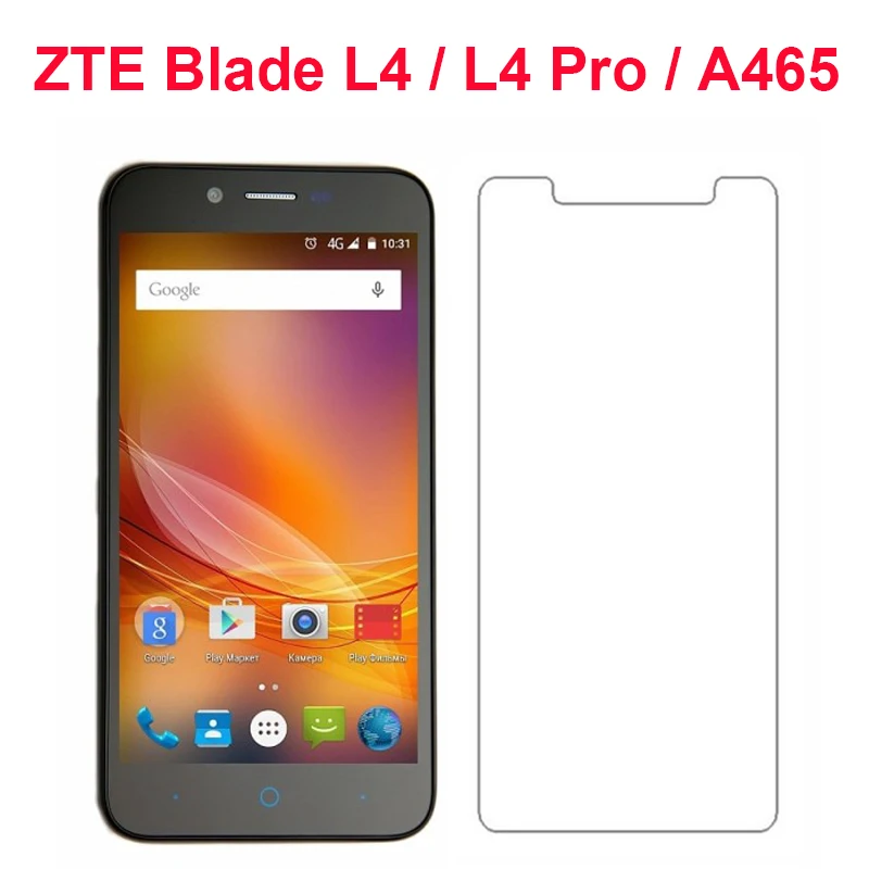 

Explosion Proof Tempered Glass For ZTE Blade A465 L4 pro Screen Protector Ultra-thin LCD Front Film For ZTE Blade L4 A460 5.0