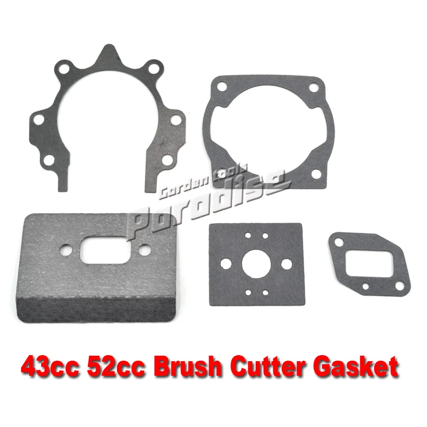 

43cc 52cc Brush Cutter Gasket Set For Cylinder Carburetor Muffler Manifold Crankcase Gasket