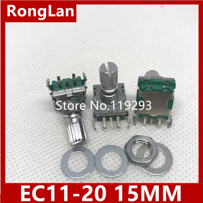 

[BELLA]Shelf EC11 side tone encoder 20 points with a switch with a pulse encoder thread switch 15MM rachis--10PCS/LOT