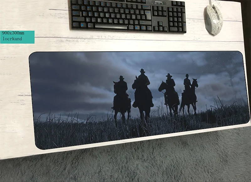 red dead redemption 2 mousepad gamer 900x300x3mm gaming mouse pad