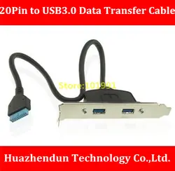 Лидер продаж USB3.0 перегородка кабель USB3.0 задней части материнской платы 20Pin для USB3.0 кабель передачи данных адаптер PCIe кабель