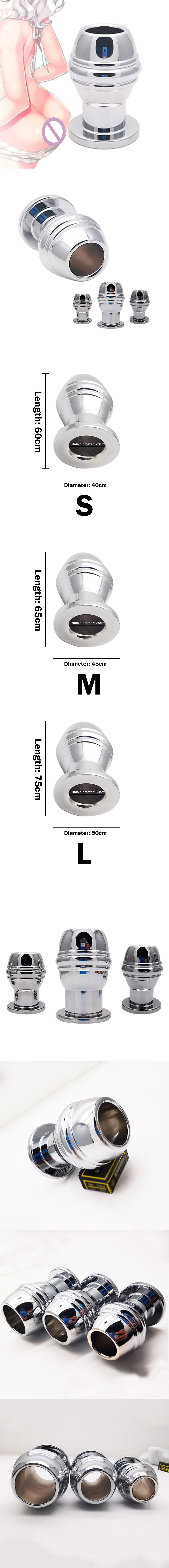 Metal Hollow Enema Anal Plug