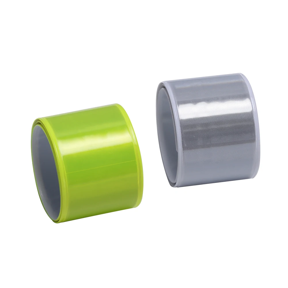 

1 Roll Cycling Reflective Strips Warning Bike Safety Bicycle Bind Pants Leg Strap White/Green Reflective Tape Running Fishing