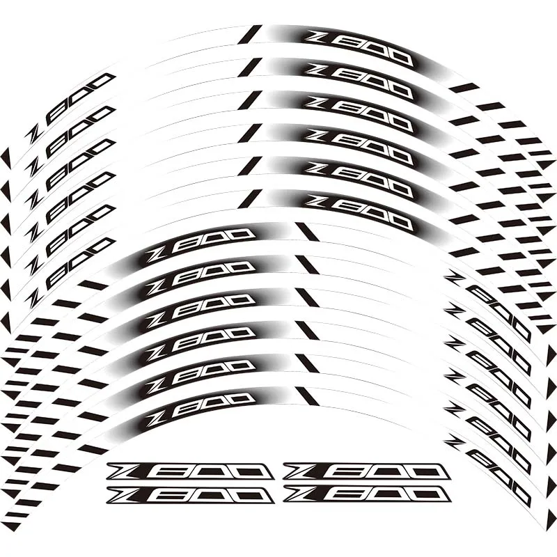 Колеса мотоцикла отличительные светоотражающие наклейки обода полосы для всех kawasaki Z800