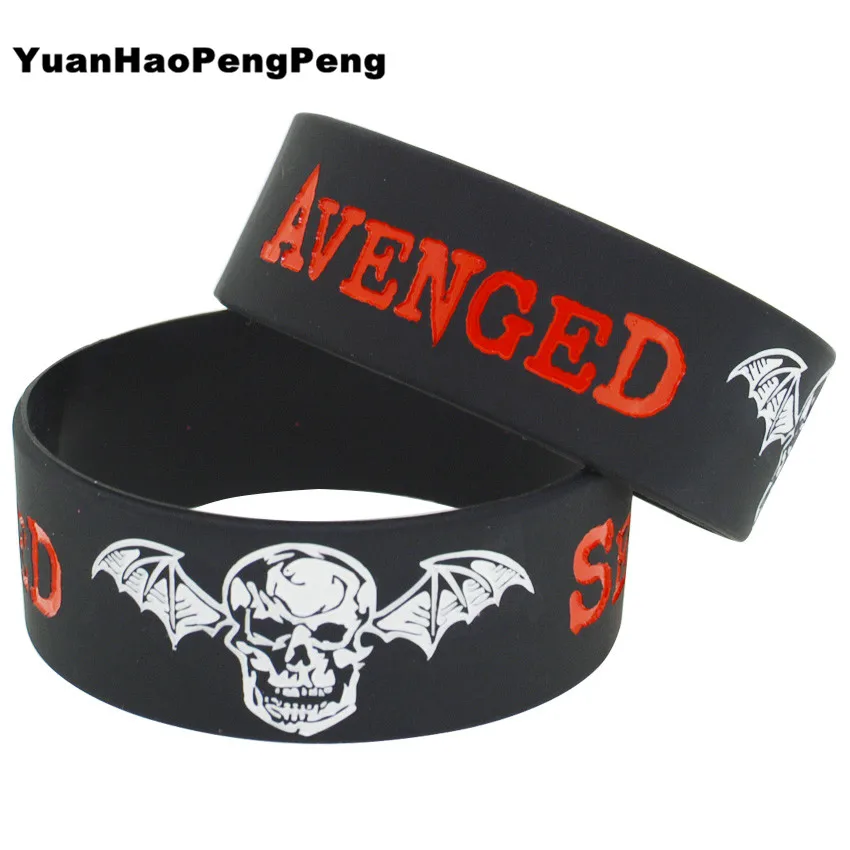 1 шт. дюйм широкий Avenged Sevenfold силиконовый резиновый браслет классический