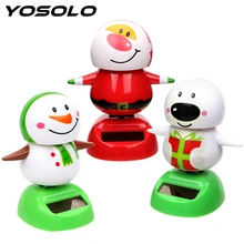 Качающаяся кукла, игрушка, автомобиль, украшение, Рождественский Снеговик, аксессуары для интерьера, приборная панель, украшение автомобиля, Стайлинг с самоклеющейся