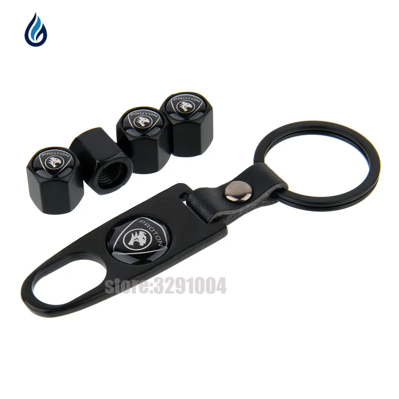 

Car Wheel Tire Valve Caps Cover With Leather Keychain For Proton Persona Savvy Perdana GEN2 Inspira Saga Preve Waja Exora Wira