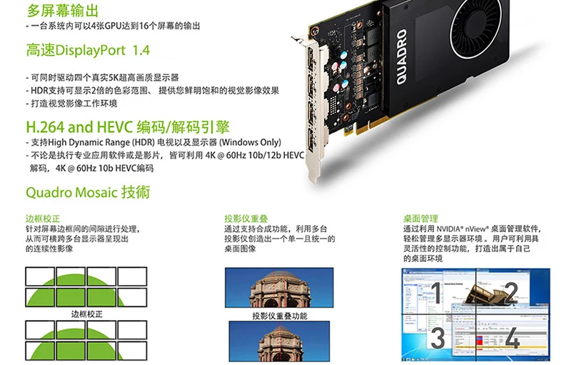Excellent Leadtek NVIDIA Quadro P2000 5GB Professional Graphics  Design 3D Modeling Rendering Graphics Card 10