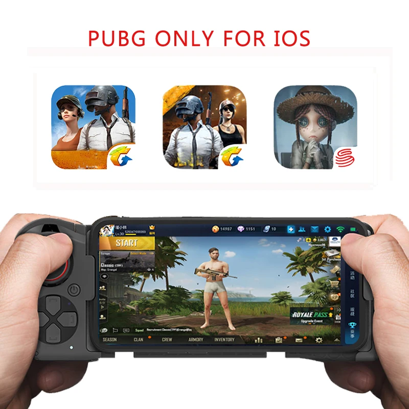  Wireless Bluetooth Mocute 058 Gamepad Gaming Controller for Android Phone PUBG Game Telescopic Joys