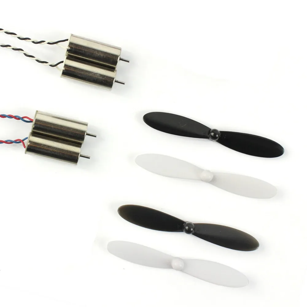 

4pcs 1S 3.7V 8520 8.5x20mm Mini Coreless Motor CCW CW+props Black White for DIY Tiny Indoor FPV Quadcopter RC Drone